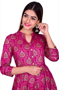Designer kurti printed kurti and embroidery working - XXL