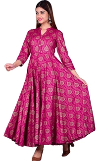 Designer kurti printed kurti and embroidery working - XXL