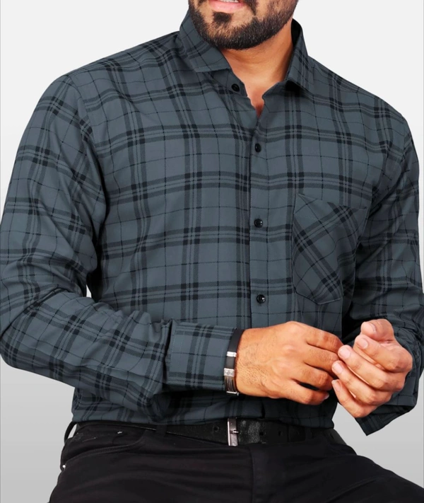 LRK Fine quality cotton blend formal, casual, partywear, full sleeve shirt - S