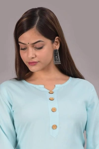AARODHIYA Women's Rayon Solid Regular Short Kurti/Tops, Tops and Tunics for Women - XXL