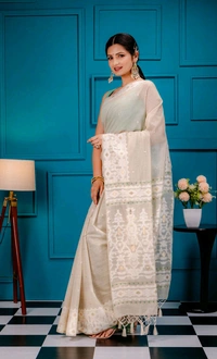 Women's Woven Design Kanjivaram Style Art Silk Saree With