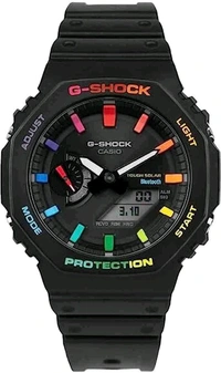 SHIVAAY Black Rainbow Analog-Digital Watch For Boys & Girls 7a