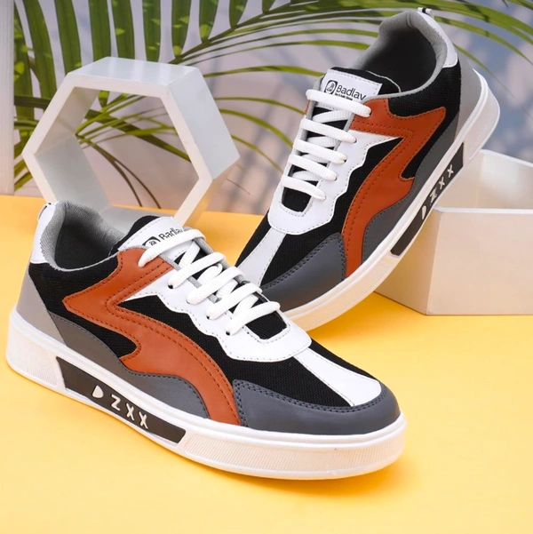 BADLAV Men's Lace Up Platform Sneakers Comfortable Casual Fashion Sneaker Walking Shoes (M2-002) - 9