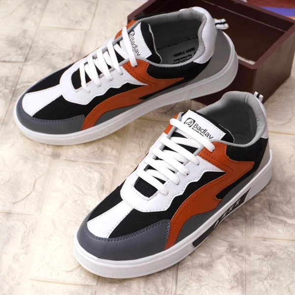 BADLAV Men's Lace Up Platform Sneakers Comfortable Casual Fashion Sneaker Walking Shoes (M2-002) - 9