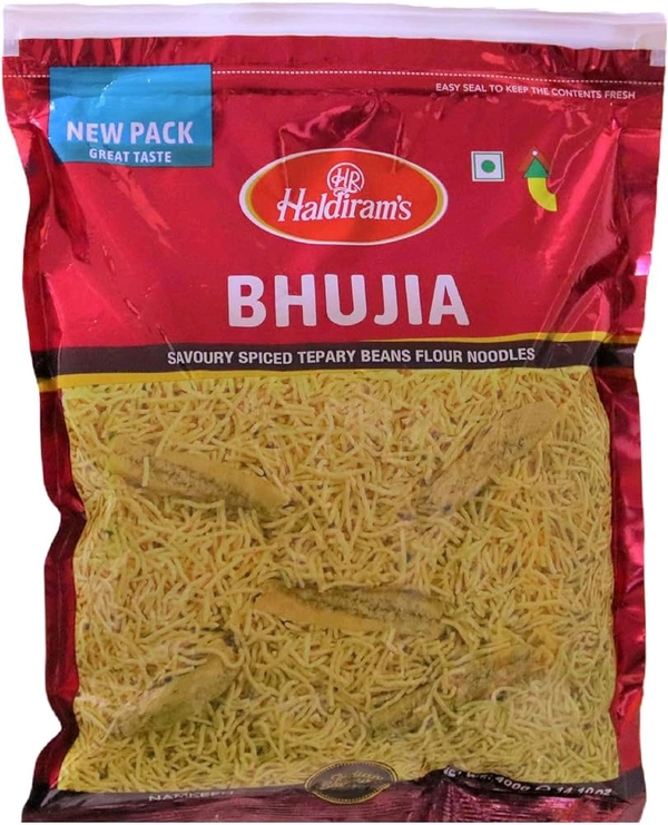 Haldirams Haldiram's Delhi Bhujia Masala | Crispy & Crunchy Traditional Namkeen | Mildly Spiced & Flavorful | Made with All Natural Ingredients |400g : ...