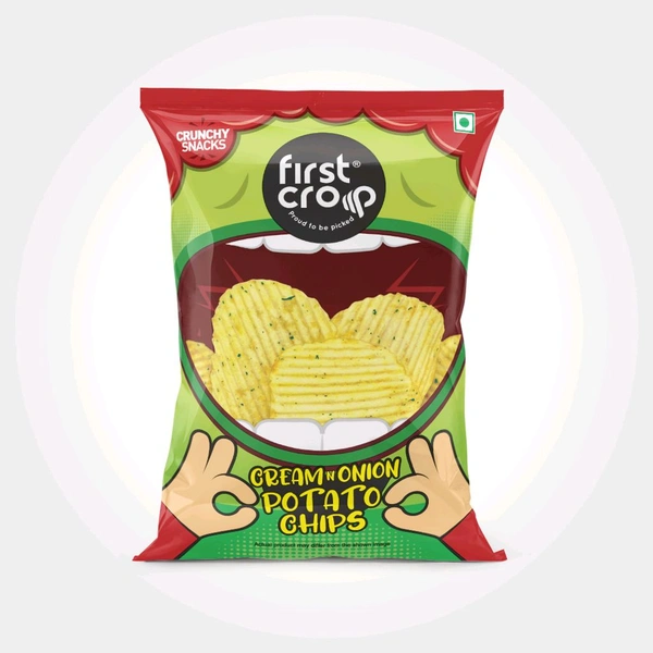 First Crop Cream & Onion Potato Chips