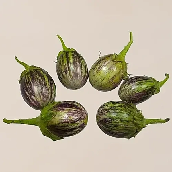 Brinjal - Green Round Makra, 1 kg - 1 kg