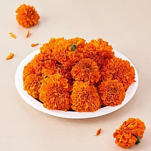 Marigold Flower - Orange, 250 g - 250 gm
