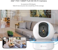 EZVIZ CP1 Lite 2MP Smart Wi-Fi Indoor Tilt Coverage Security Camera with 360° Pan