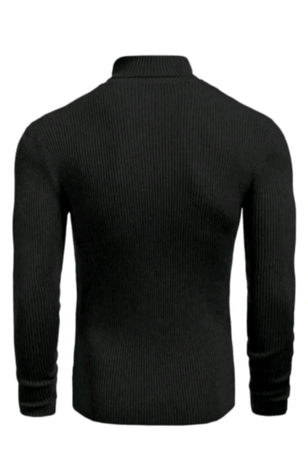 high neck t-shirt  - L, White