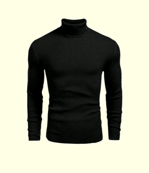 high neck t-shirt  - L, White