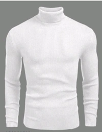 high neck Ok - White, XL