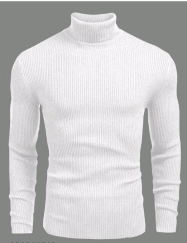 high neck Ok - White, XL