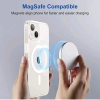 iPhone 13 back cover ( transparent)  pack of 1 - White