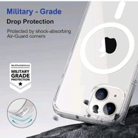 iPhone 13 back cover ( transparent)  pack of 1 - White