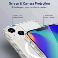 iPhone 13 back cover ( transparent)  pack of 1 - White