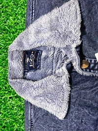 i-20  Jeans jacket (navy blue  colour ) ( pack of 1) - Gray, free size