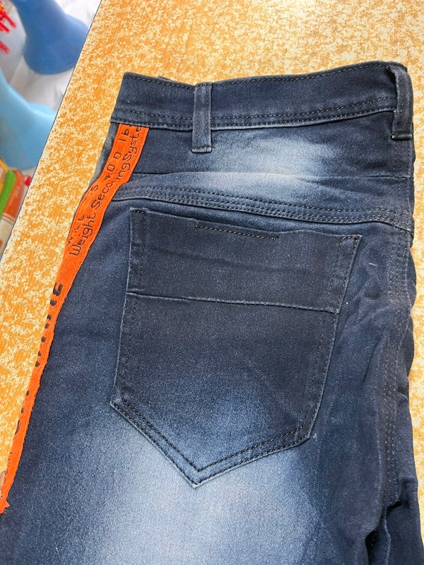 jeans damage pant  - Navy Blue, 28