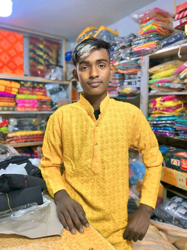 Punjabi  - Yellow, free size