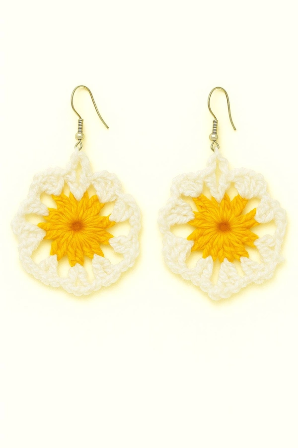 woolan eairring and puls handicraft