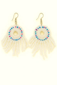 woolan eairring and puls handicraft