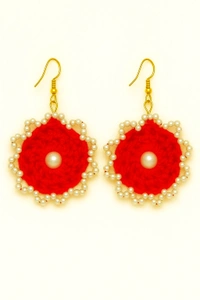woolan eairring and puls handicraft
