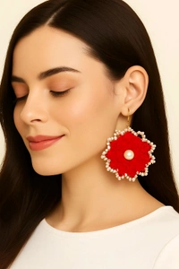 woolan eairring and puls handicraft