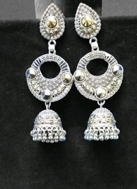 Silver Jhumka
