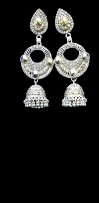 Silver Jhumka