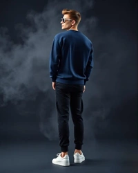 Navy Sweatshirt - L
