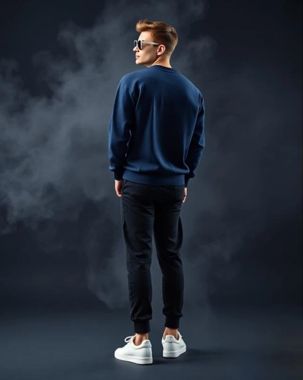 Navy Sweatshirt - L