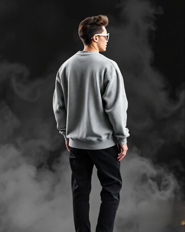 Melange Grey Sweatshirt - XXL