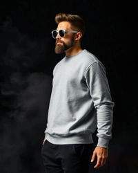 Melange Grey Sweatshirt - XXL