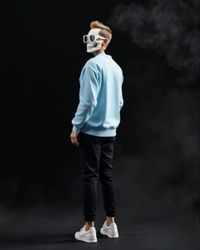 Baby Blue Sweatshirt - XL