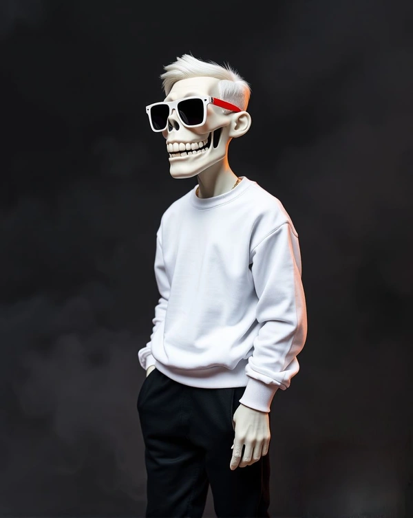 White Sweatshirt - XXL