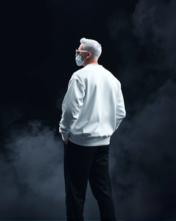 White Sweatshirt - XXL