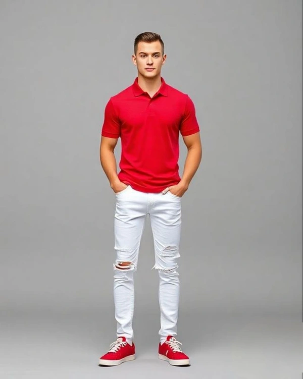 Brick Red Polo Tshirt - S