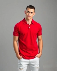 Brick Red Polo Tshirt - S