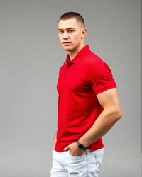 Brick Red Polo Tshirt - S