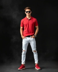Brick Red Polo Tshirt - XL