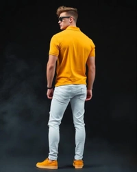 Mustard Yellow Polo Tshirt - S