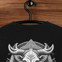 Unisex Oversized Black Tshirt - L