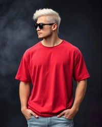 Red Oversized Tshirt - L