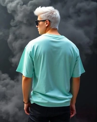 Mint Stylish Oversized Tshirt - S