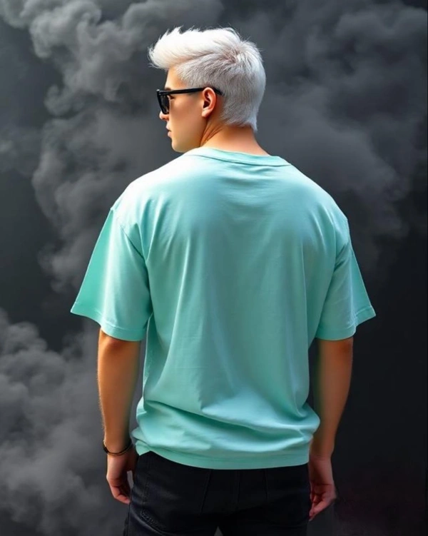 Mint Stylish Oversized Tshirt - XXL