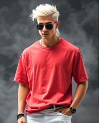 Coral Oversized Tshirt - M