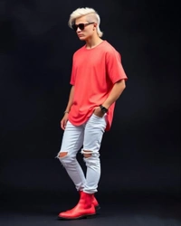 Coral Oversized Tshirt - XXL