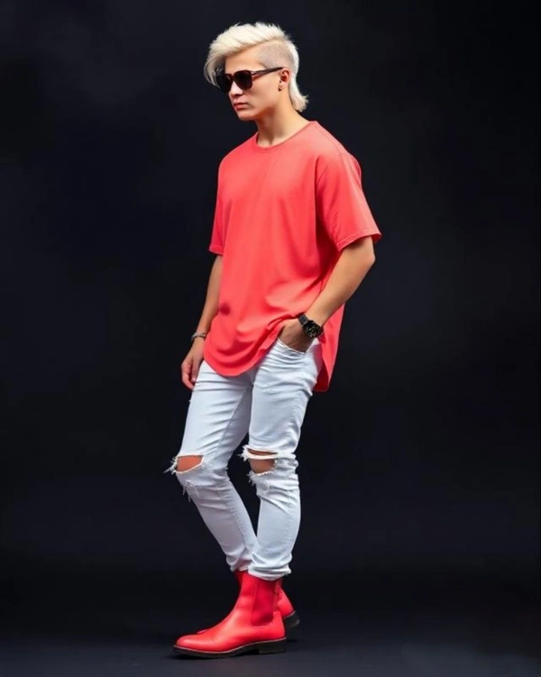 Coral Oversized Tshirt - XXL