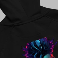 Devil Word Stylish Black Sweat Hoodie - XL