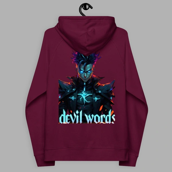 Devil Word Stylish Sweat Hoodie - XXL